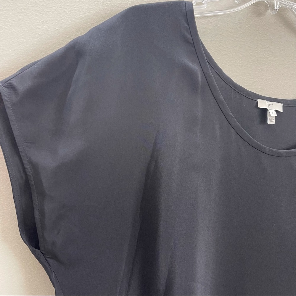 Women’s Joie Black 100% Silk Blouse Sz S